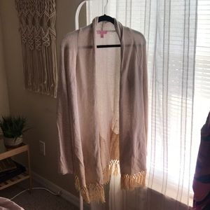 Lilly Pulitzer Gold Tatum Cardigan